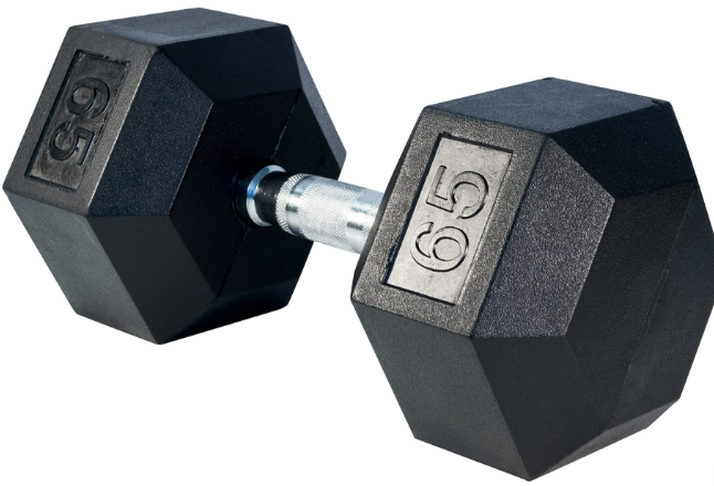 Rubber Hex Dumbbells [PAIR] (BUNDLE)