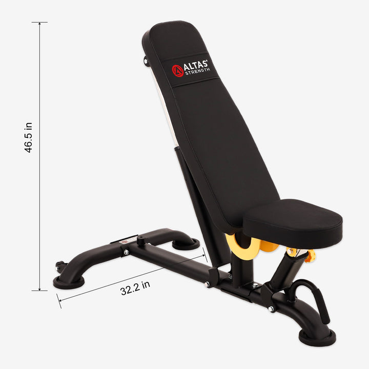 Adjustable Multi-Functional Weight Bench for Home Gym – ALTAS AL-3039 Light-Commercial Equipment