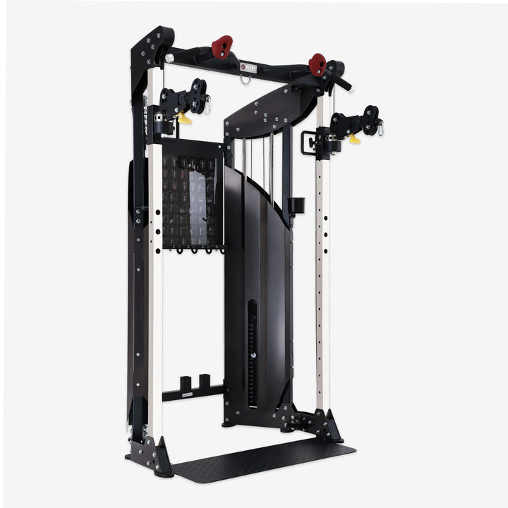 Black gym machine on a white background