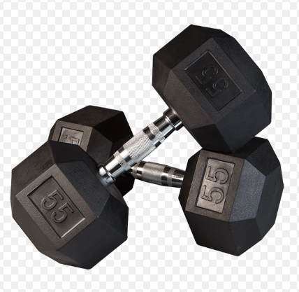 Rubber Hex Dumbbells [PAIR] (BUNDLE)