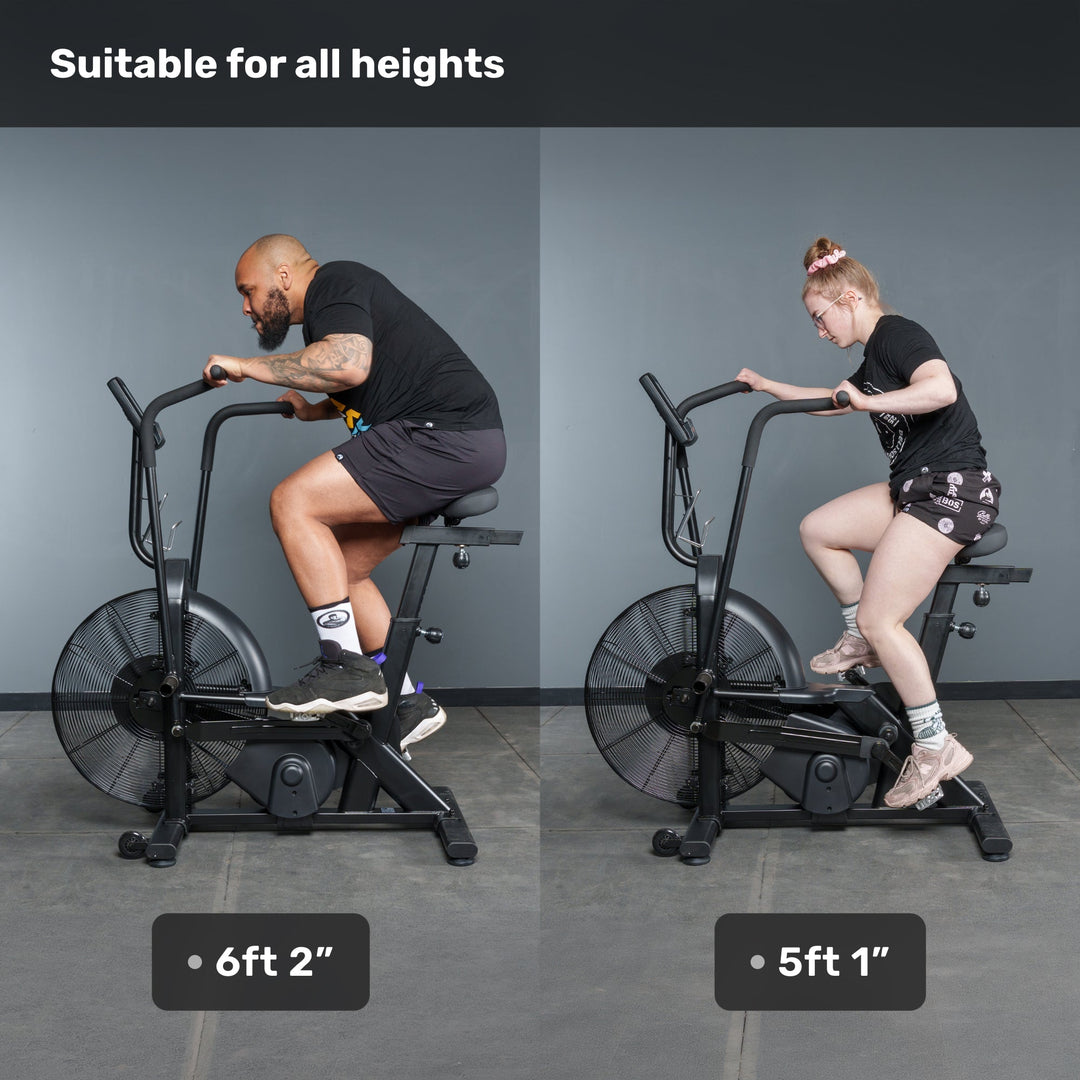Residential Air Bike with Wind Guard
