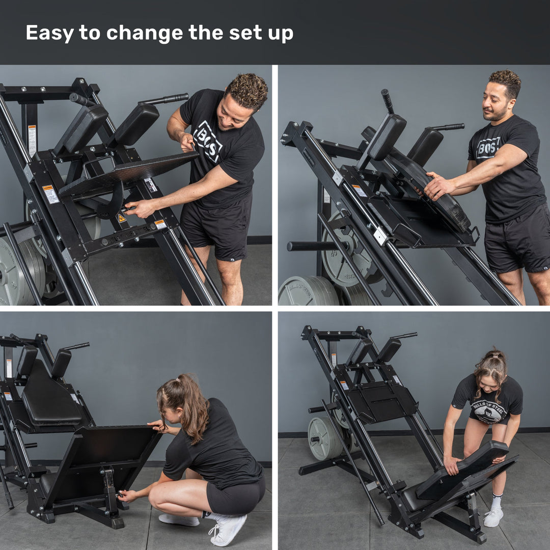 Leg Press Hack Squat Machine - view 6