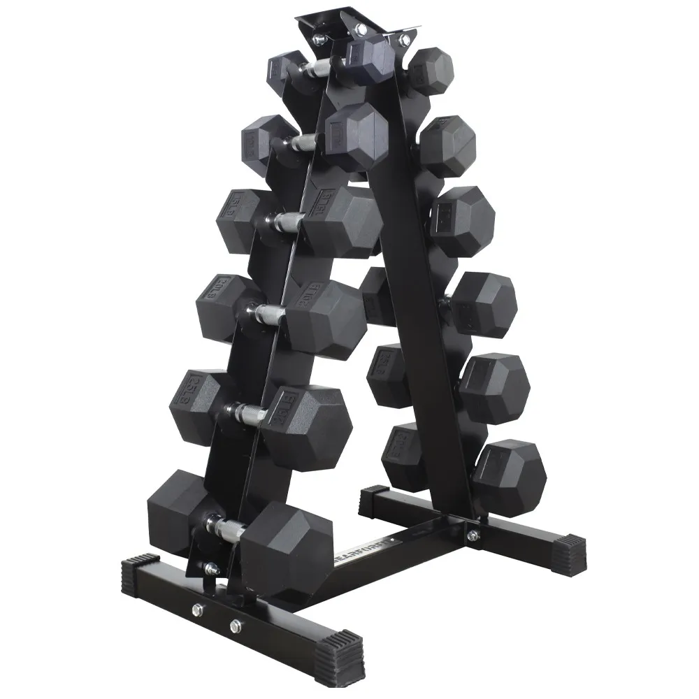 Rubber Hex Dumbbells [PAIR] (BUNDLE)