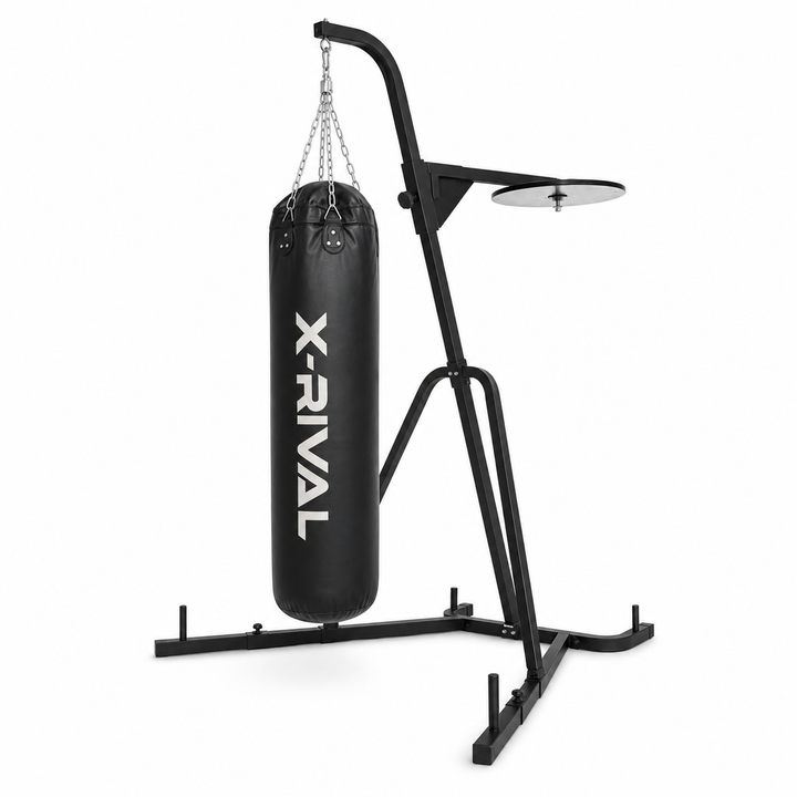 X-RIVAL Heavy Bag and Stand Set on a white background