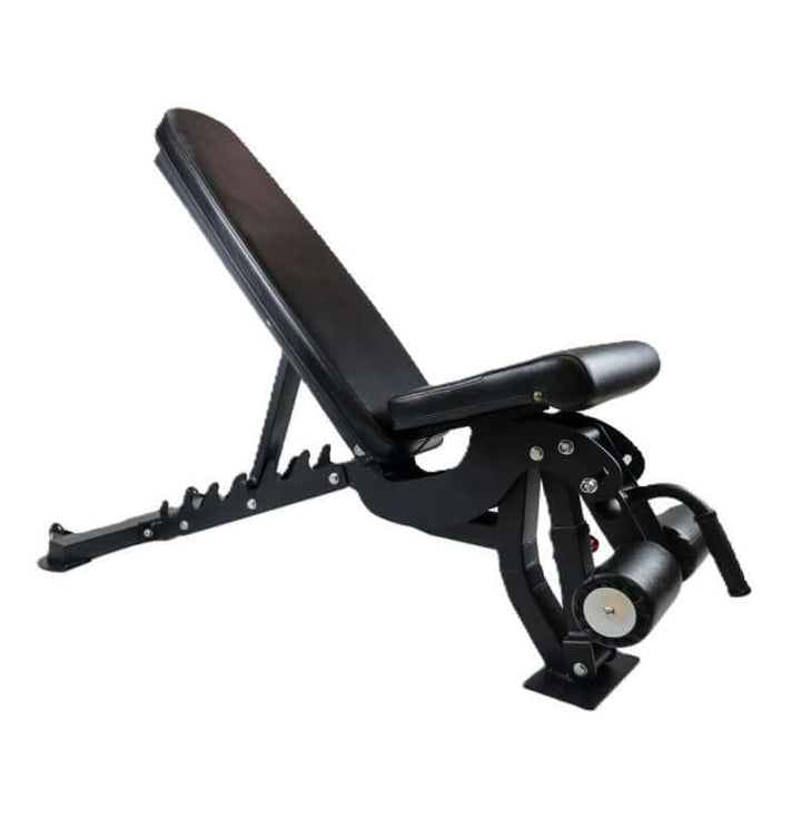 Heavy-duty adjustable bench XRAB03 for versatile workouts with barbell and dumbbell sets, ideal for serious lifters in Canada.
