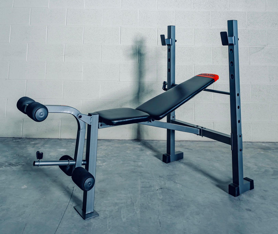 X-RIVAL Press Bench ABP78 with a sturdy steel frame, ideal for upper body workouts, chest presses, and strength training.