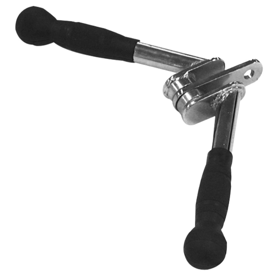 X-RIVAL Rubber Grip Triceps V Bar for effective workouts, ideal for gym setups including squat racks and free weights.