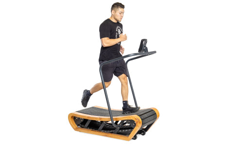Self-Powered Curved Running
